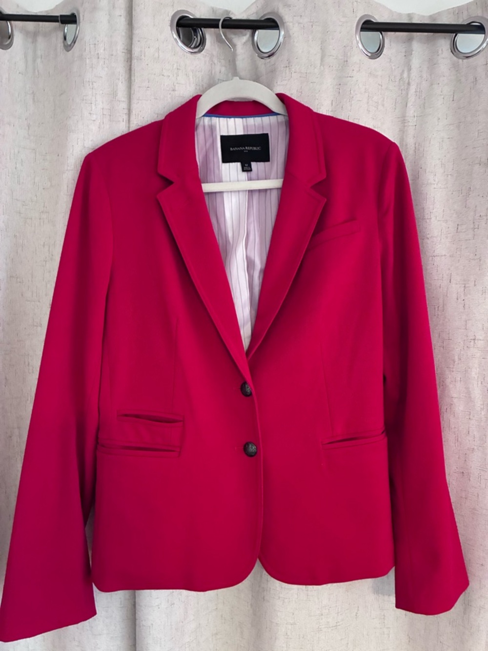 Banana Republic red Notch Collar Single-Breasted Blazer